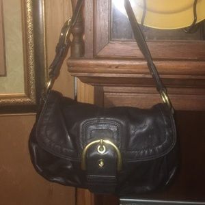 Authentic Coach Women’s Black Leather Small Purse